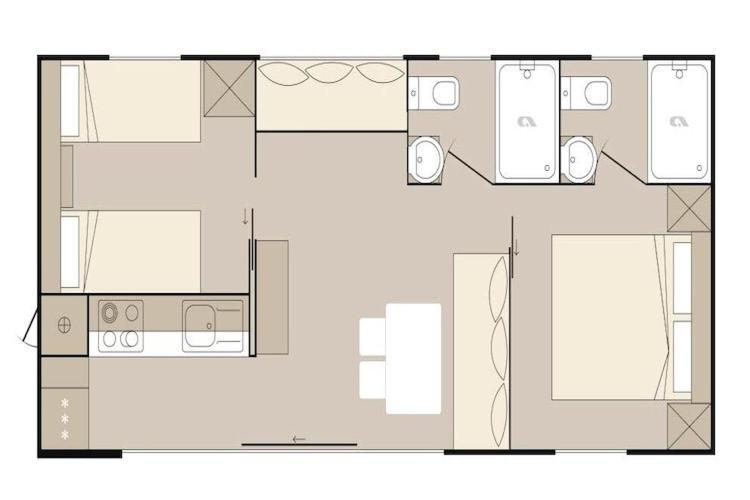 Mobile Home Mediteran Superior By The Pool In Caravan Park Strasko, Novalja Extérieur photo